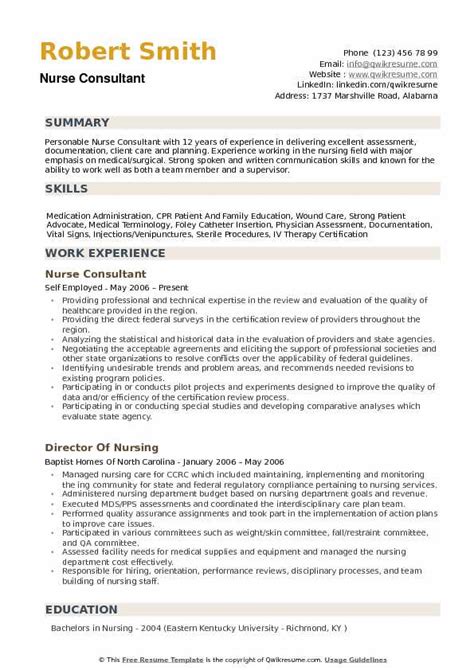 Legal nurse consultant resume